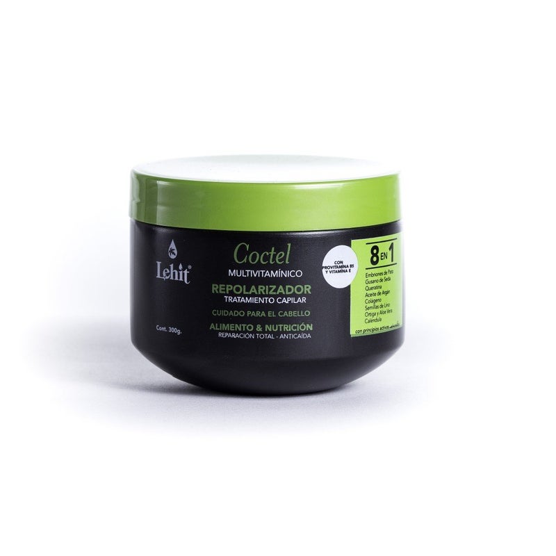 Lehit  Coctel 8 En 1 Multivitaminico Repolarizador Tratamiento Capilar Cuidado Para El Cabello Alimento Y Nutricion Reparacion Total Anticaida  Repolarizer Treatment Cocktail